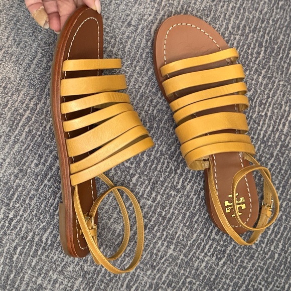 Tory Burch Patos Ankle Wrap Sandals Sz 8 - Picture 2 of 8